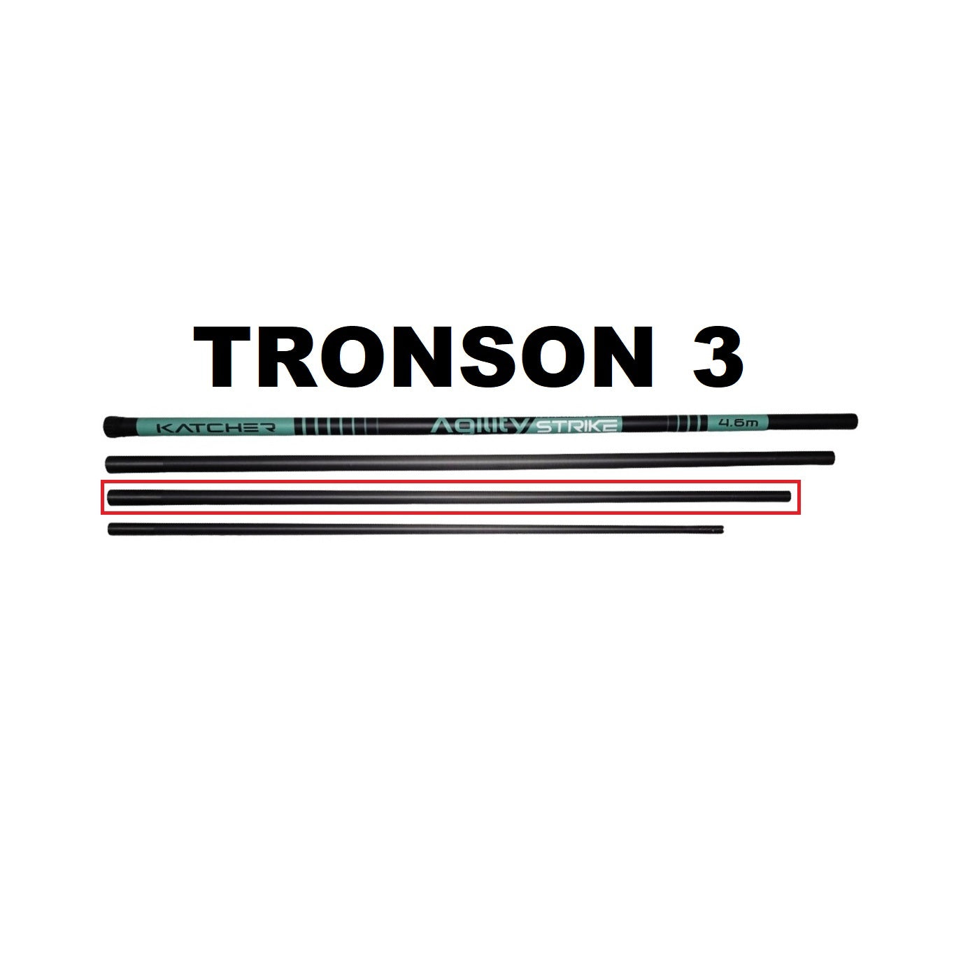 Tronson 3 Maner Minciog Katcher Agility Strike 4.6m